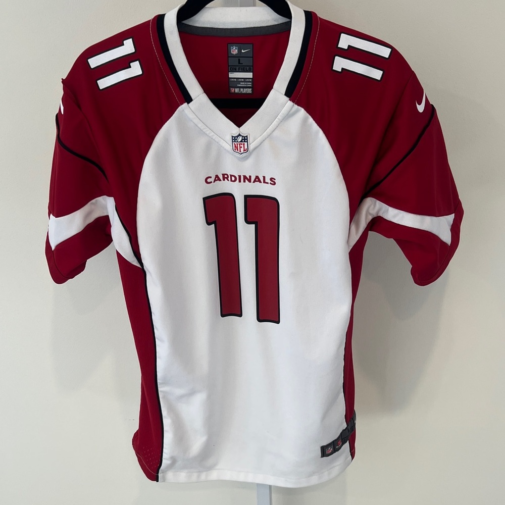 Nike Arizona Cardinals Larry Fitzgerald 11 Red White Football Jersey Youth Large